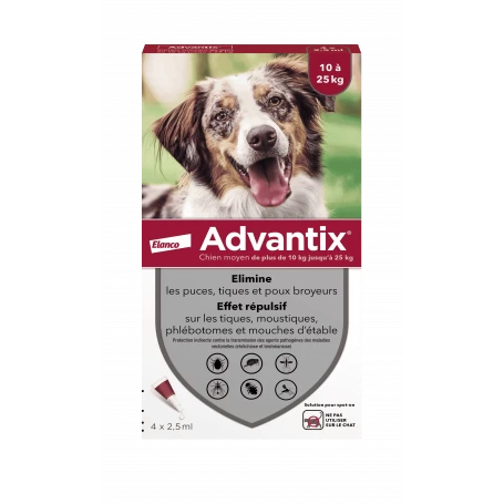 Advantix Chien Moyen De 10 à 25 Kg 3 Advantix Chien Moyen De 10 à 25 Kg