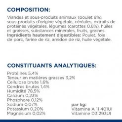 Gastrointestinal Biome Mijotés Pour Chien Poulet & Carottes 17 Gastrointestinal Biome Mijotés Pour Chien Poulet & Carottes -Animaux Fournitures Magasin canine gastrointestinal biome poulet boite 7