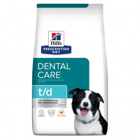 T/d Dental Croquettes Pour Chien Au Poulet 3 T/d Dental Croquettes Pour Chien Au Poulet