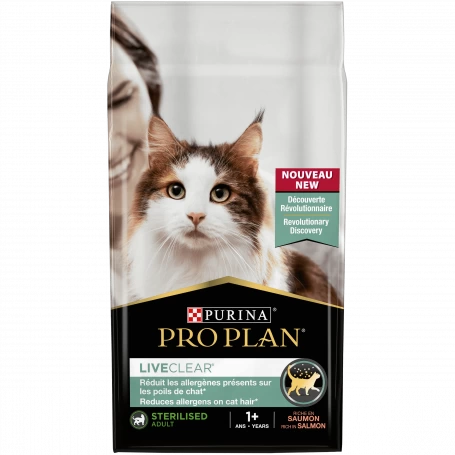 PURINA PRO PLAN Cat Liveclear Sterilised Adult Saumon 3 PURINA PRO PLAN Cat Liveclear Sterilised Adult Saumon