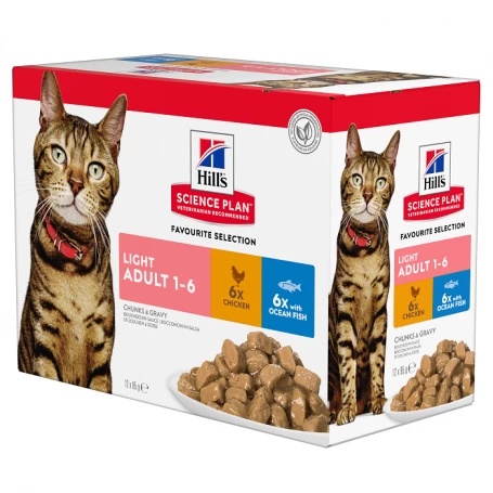 Feline Adult Light Pack Mixte Sachet Repas 3 Feline Adult Light Pack Mixte Sachet Repas