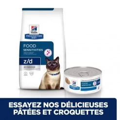 Z/d Food Sensitivities Boîte Pour Chat -Animaux Fournitures Magasin feline z d food sensitivities activ biome boite 2