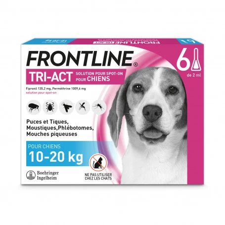 Boehringer Ingelheim Frontline Tri-Act M Chien De 10 à 20 Kg 3 Boehringer Ingelheim Frontline Tri-Act M Chien De 10 à 20 Kg