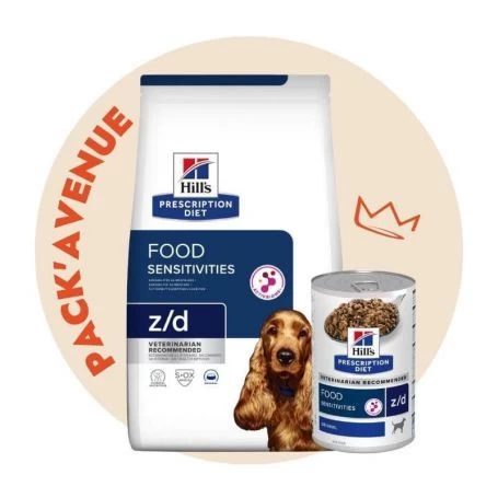 Pack'Avenue Hill's Prescription Diet Z/D Food Sensitivities Croquettes Pour Chien 8 Kg 3 Pack'Avenue Hill's Prescription Diet Z/D Food Sensitivities Croquettes Pour Chien 8 Kg