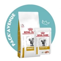 Pack'Avenue Royal Canin Cat Urinary S/O Sac 3,5kg Avec 12 Sachets Repas Mousse