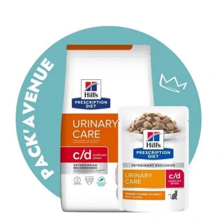 Pack'Avenue Hill's Prescription Diet C/D Urinary Stress Multicare Croquettes Pour Chat Au Poisson 3 Kg 3 Pack'Avenue Hill's Prescription Diet C/D Urinary Stress Multicare Croquettes Pour Chat Au Poisson 3 Kg