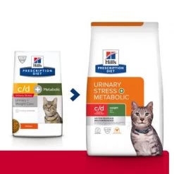 Pack'Avenue Hill's C/d Urinary Stress Multicare+Metabolic Pour Chat 3 Kg -Animaux Fournitures Magasin pack croquettes urinary stress hills chat 1