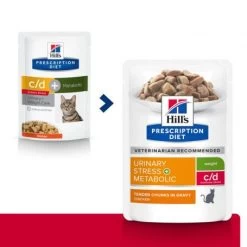 Pack'Avenue Hill's C/d Urinary Stress Multicare+Metabolic Pour Chat 3 Kg -Animaux Fournitures Magasin pack croquettes urinary stress hills chat 2
