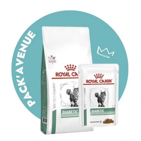 Pack'Avenue Royal Canin Cat Diabetic Sac 3,5kg Avec 12 Sachets Repas 3 Pack'Avenue Royal Canin Cat Diabetic Sac 3,5kg Avec 12 Sachets Repas