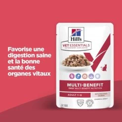 Vet Essentials Chat Multi-Benefit Adult 1+ Saumon Sachet Repas 12 Vet Essentials Chat Multi-Benefit Adult 1+ Saumon Sachet Repas -Animaux Fournitures Magasin vet essentials chat multi benefit adult 1 saumon sachet re 2