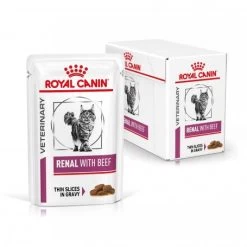 Produits populaires -Animaux Fournitures Magasin veterinary diet cat renal boeuf sachet repas 1