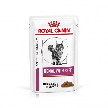 ROYAL CANIN Veterinary Health Nutrition Cat Renal Boeuf Sachet Repas 3 ROYAL CANIN Veterinary Health Nutrition Cat Renal Boeuf Sachet Repas