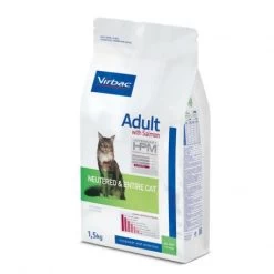 Virbac Veterinary HPM Cat Adult With Salmon Neutered & Entire -Animaux Fournitures Magasin veterinary hpm adult with salmon neuteredentire cat 3